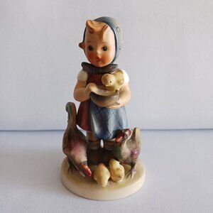 Vintage Goebel Hummel “Feeding Time" Porcelain Figurine